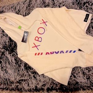 Xbox Sunset Cream Women's Crop Hoodie